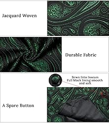 DiBanGu Mens Vest and Tie Set Formal Paisley
