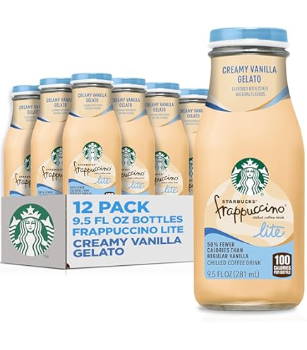 Amazon.com: Starbucks Frappuccino, Coffee, 9.5 Fluid Ounce (Pack of 12) :  Grocery & Gourmet Food