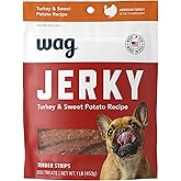 Amazon Brand - Wag Soft &amp; Tender American Jerky Dog Treats &ndash; Turkey &amp; Sweet Potato, 16 Ounce (Pack of 1)