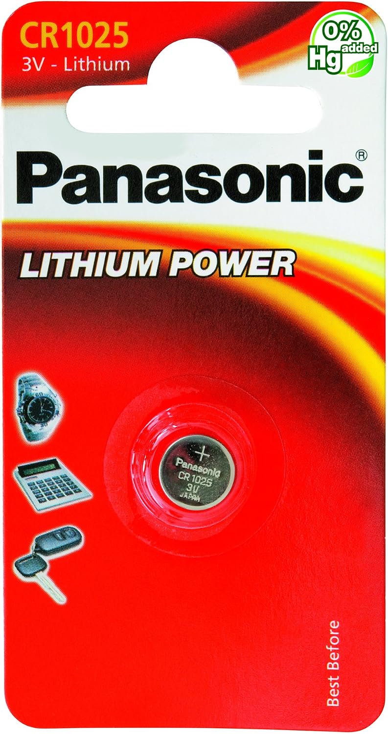 Panasonic 1850 CR 1025 Lithium Button Cell Battery