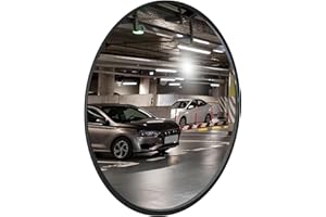 Convex Safety Mirror - 80 CM | Round Safety Convex Mirror for Driveway | Wide Angle Visible High-Definition Convex Security M