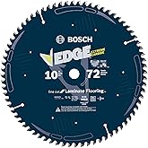 Bosch DCB1072 Daredevil 10-Inch 72-Tooth Laminate Flooring, Laminated Panels and Melamine Circular Saw Blade