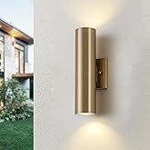 Zicbol Modern Outdoor Wall Light 11.8" Integrated LED Cylinder Up and Down Outdoor Lights, 2-Light Exterior Lighting Fixtures