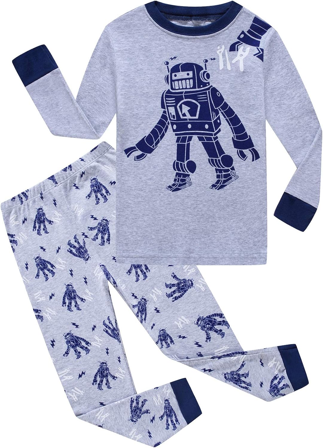 Dolphin&Fish Boys Pajamas Little Toddler Pjs Sets 100 Cotton Kids