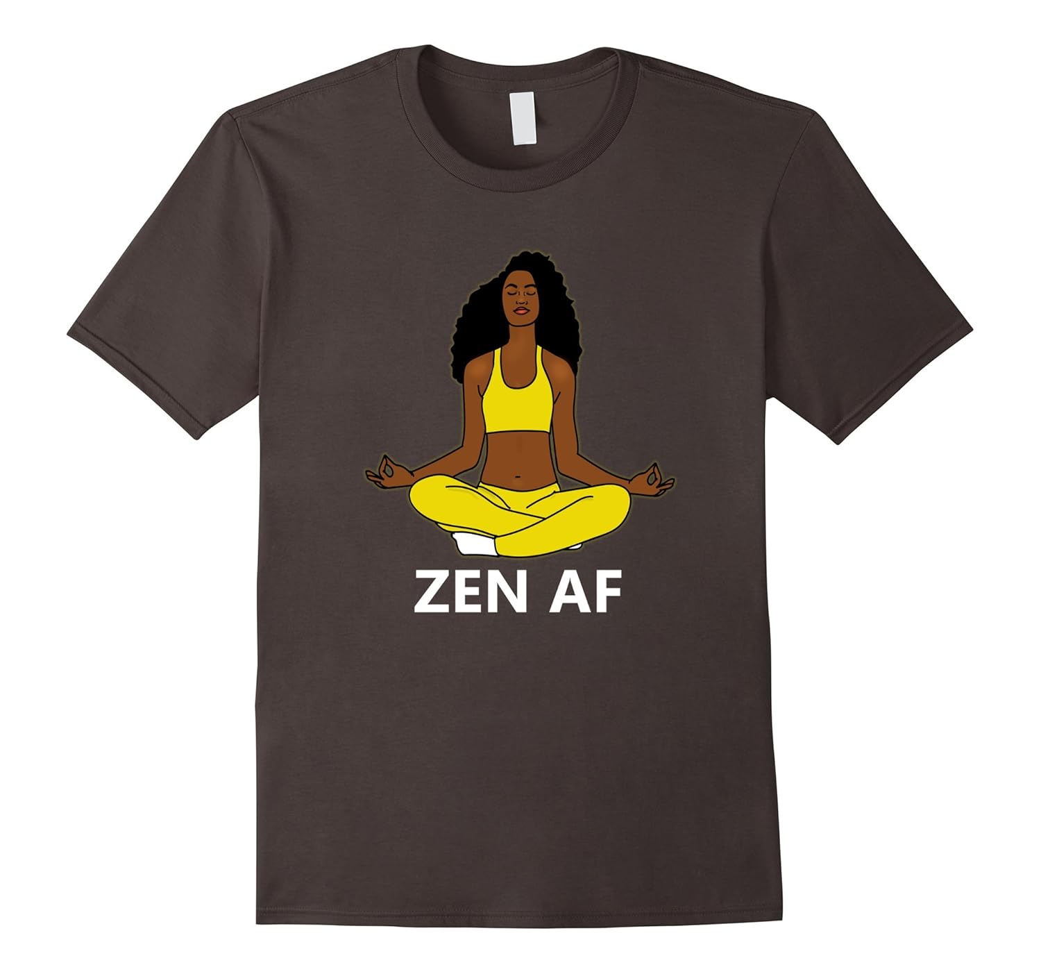 Zen AF Afro Yoga Meditation ShirtCD Canditee