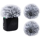 YOUSHARES Wind Muff Compatible with DJI Mic Mini - Pop Filter Furry Microphone Windscreen for Mini Wireless Lavalier Micropho