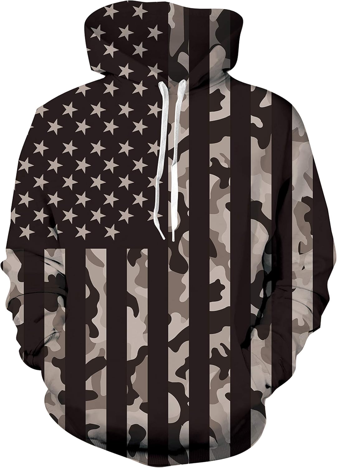 Loveternal Unisex Novelty 3D Print Funny Hoodies Casual Pullover Hooded Sweatshirt for Men Women