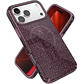 Speck CANDYSHELL Grip +MS Case for iPhone 17 Pro Max - Plumberry Glitter | Slim Protective Grip | Drop Protection | MagSafe Compatible