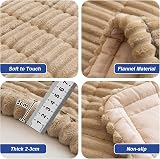 GKXLH Thick Corduroy Sofa Cover 2 3 4 Seater Non-Slip 90x210cm Coffee view 6
