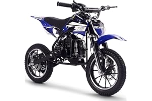 MotoTec DB-01 50cc 2-Stroke Kids Gas Dirt Bike Blue