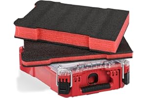 NBPLUS 48-22-8435 Tool Box Foam Inserts for Milwaukee Packout Custom Fit, Foam Organizer Protection for Tools & Accessories Abrasion Resistant 2 Pack