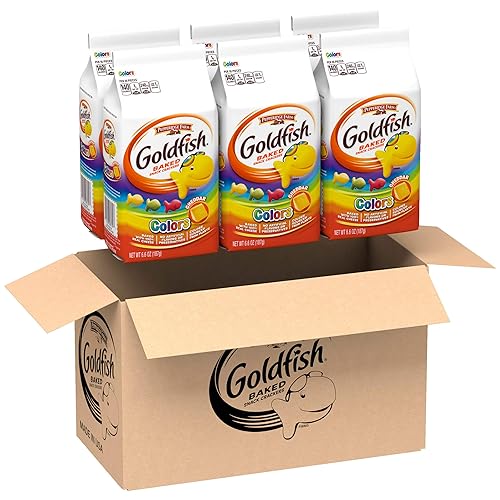 Goldfish Colors Cheddar Cheese Crackers, Baked Snack Crackers, 6.6 oz