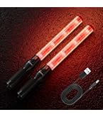 E-riding 4 Pieces 21 Inch Signal Traffic Wand, Traffic Control Wand With White Led On Top Safety Traffic Baton Light For Parking Guides Outdoor Camping - View #10