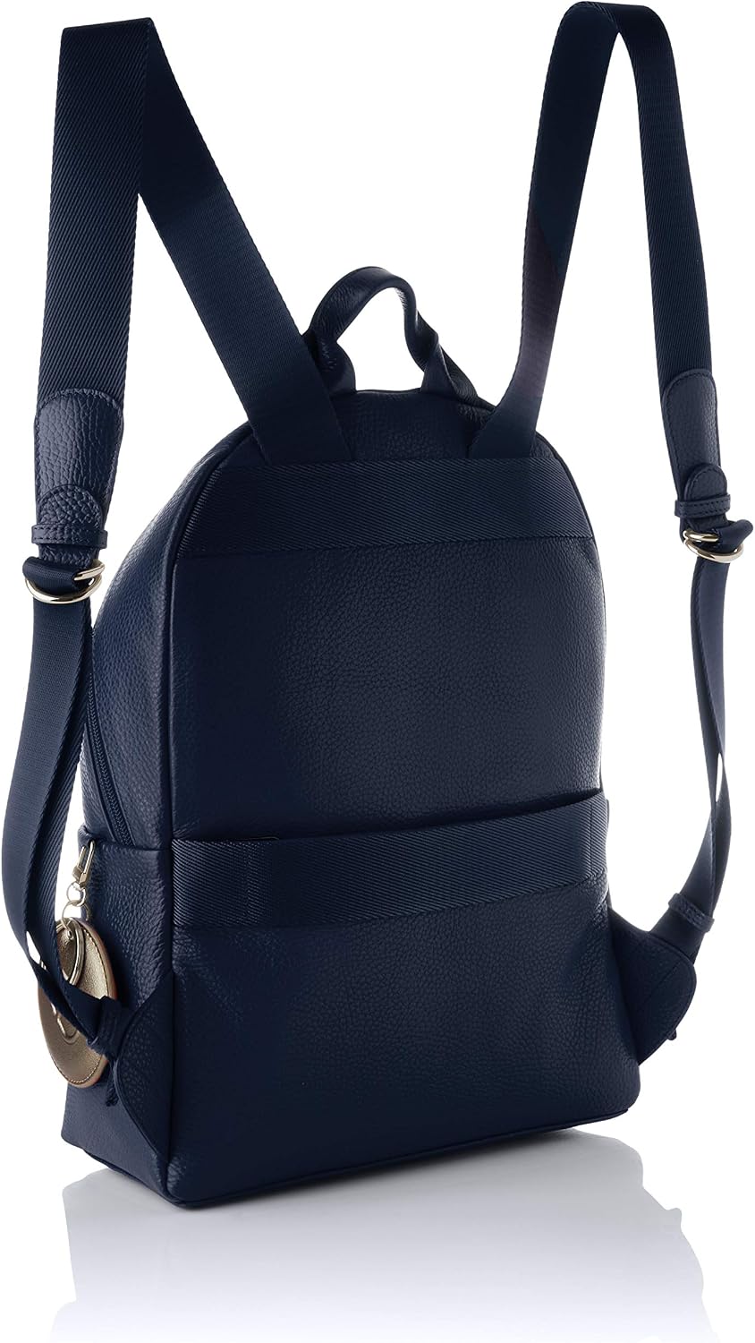 Mandarina Duck Women's Mellow Leather P10FZT35 Backpack, Dress Blue, 34x31x8 (L x H x W), Dress Blue 13 - Image 3
