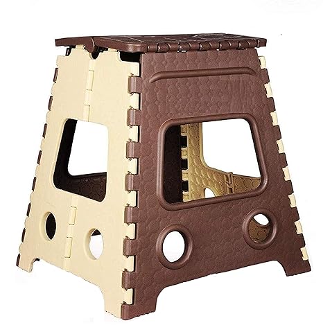 GOCART WITH G LOGO 18 Inches Super Strong Folding Step Stool for Adults and Kids, Kitchen