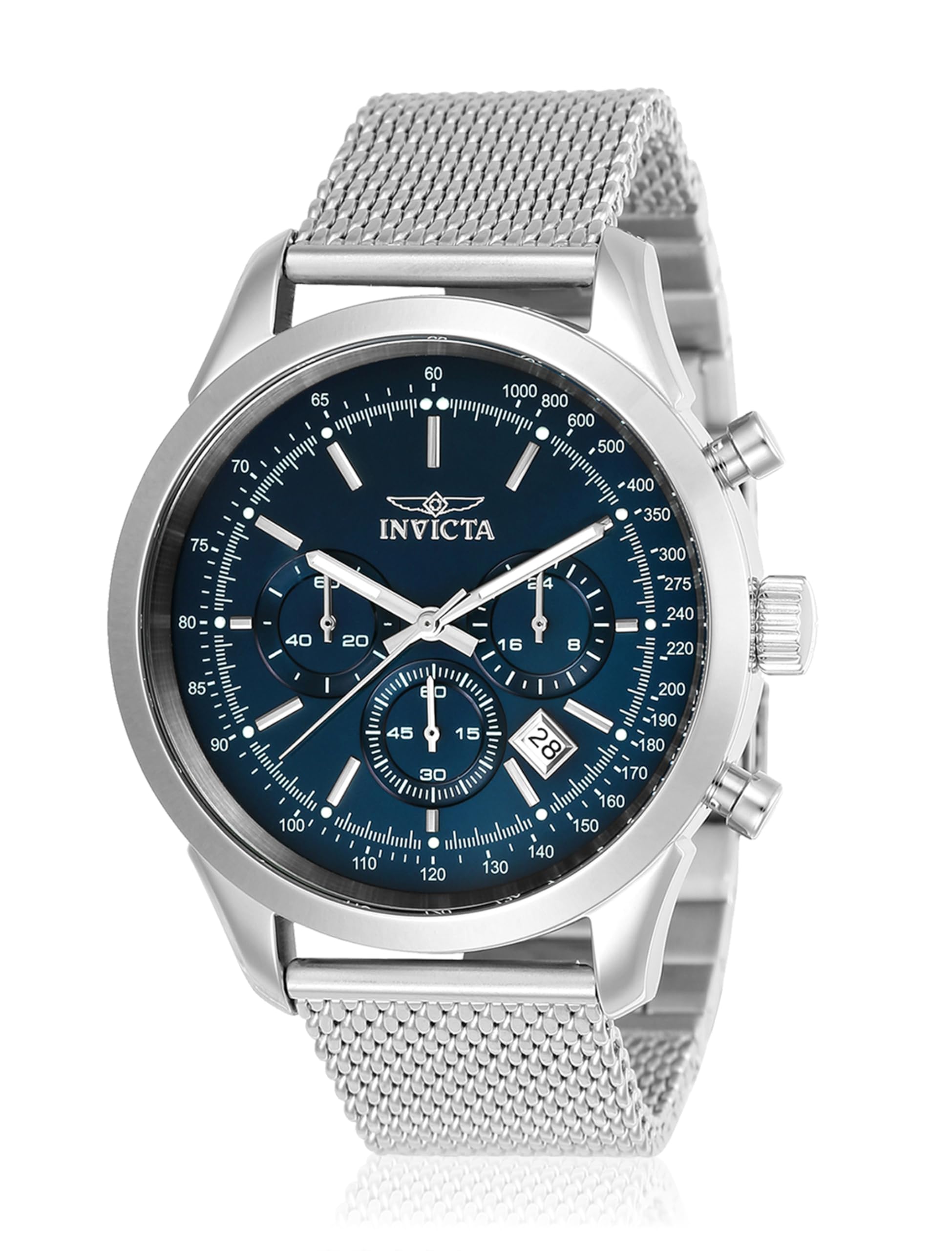 Invicta Speedway 24209 Men's Watch - Waterproof - Analogue - Quartz Movement - stainless steel with Blue dial - 45mm