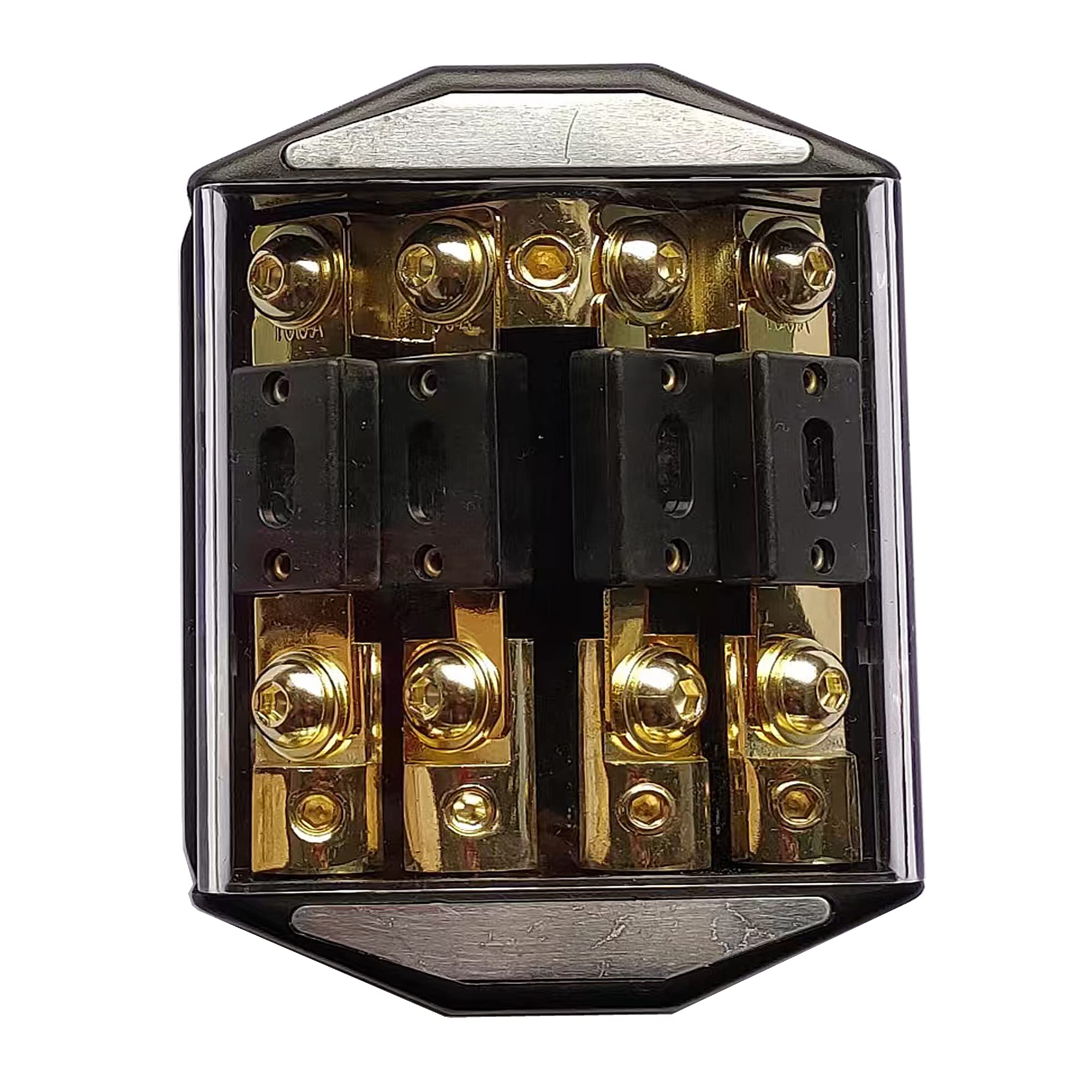 IN-LINE ANL FUSE HOLDER 4 WAY 1x0GA-4x4GA WITH FUSE DISTRIBUTION BLOCK STEREO/AUDIO/CAR