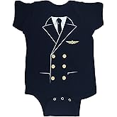 The Pilot Uniform Baby Bodysuit, Navy