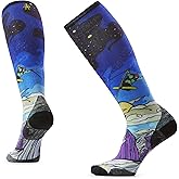 Smartwool Women's Ski Zero Cushion Galactic Ski Print Over the Calf Socks