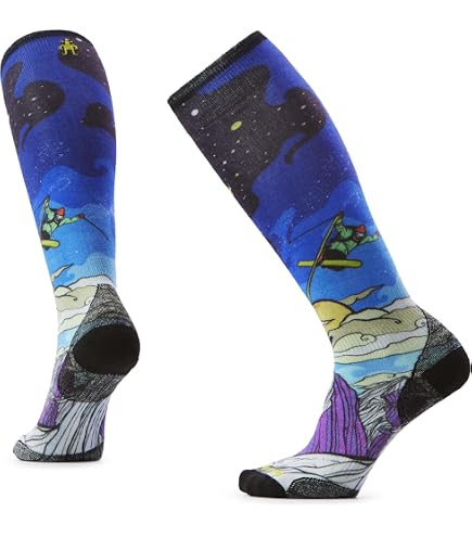 Amazon.com: Smartwool Men's Ski Zero Cushion Geo Peaks Print Over