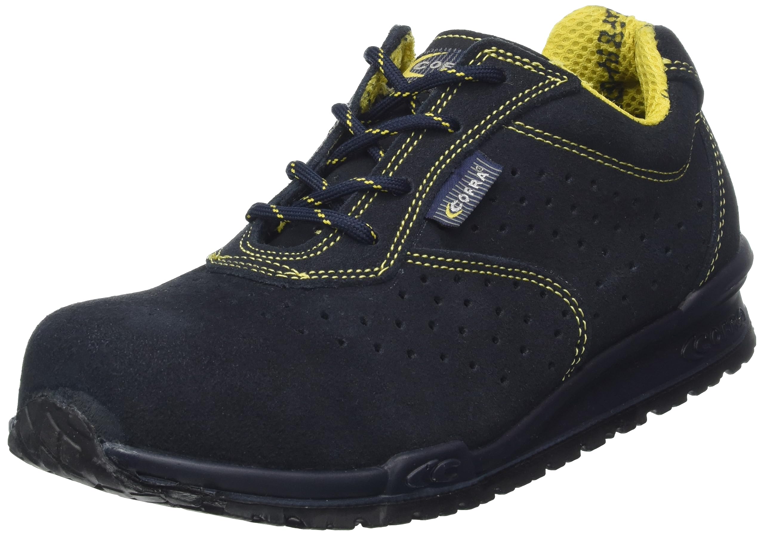 Cofra BRC-Guerin47 Running Safety shoes, Black-Yellow, 47 Size