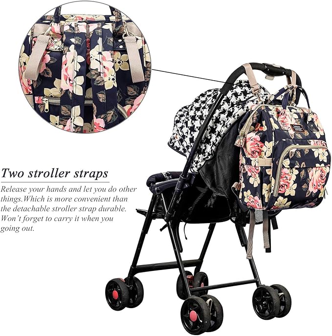 floral nappy bag
