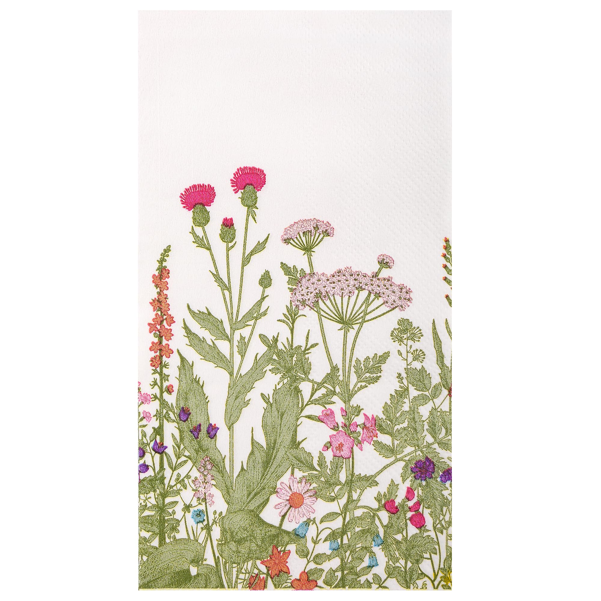 Photo 1 of 100 Pcs Wildflower Paper Guest Napkins Disposable Floral 3 Ply Napkin Vintage Botanical Green Leaves Herbs Bathroom Hand Towel for Spring Summer Birthday Garden Tea Party Supplies (Wildflower)
