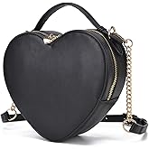 lola mae Heart Shape Crossbody Purse for Women – Cute Valentine’s Gift Handbag, Zip-Around Shoulder Bag for Teens