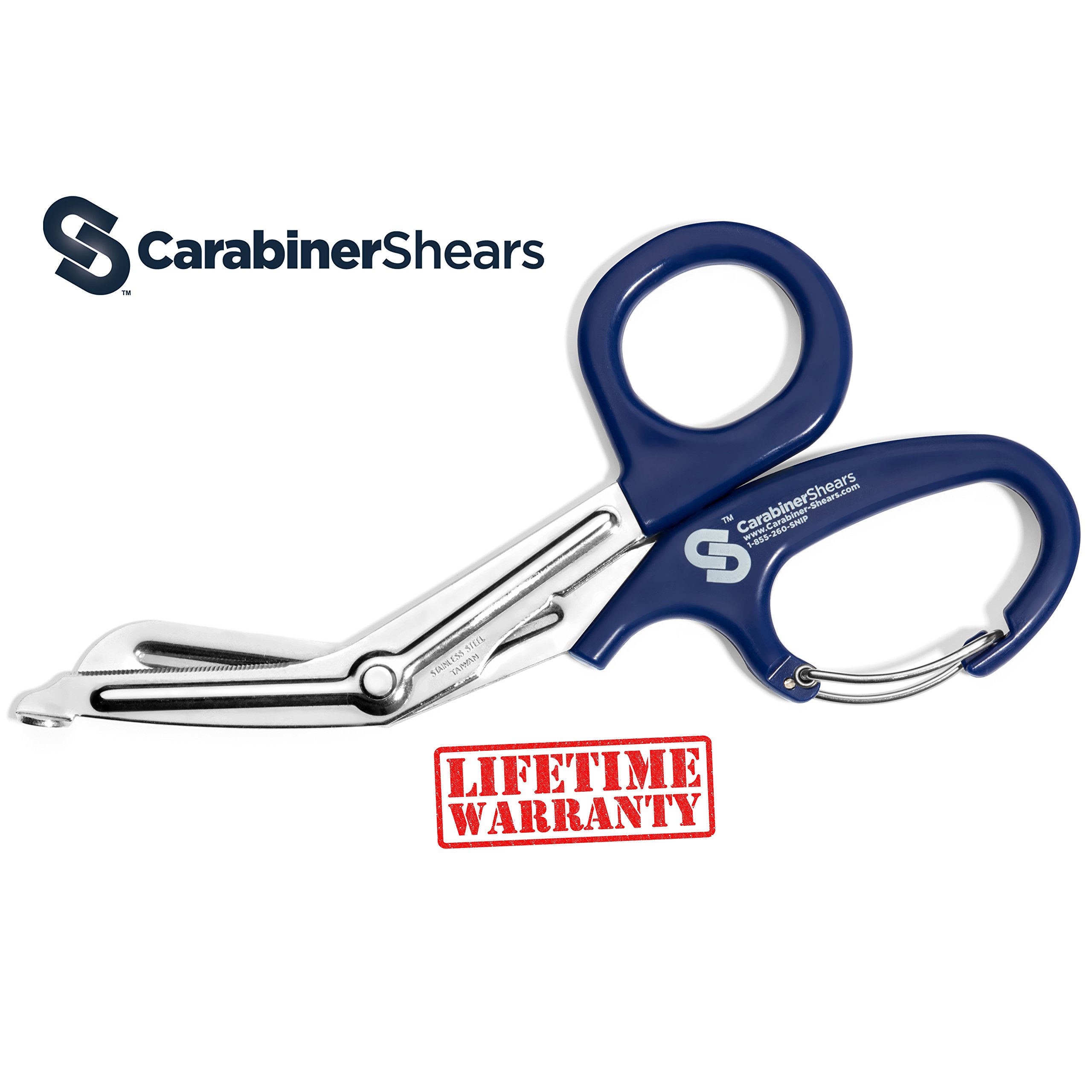 EMT Trauma Shears with Carabiner Stainless Steel Bandage Scissors for