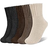 Senker Fashion Boot Socks for Women, Thick Winter Wool Crew Sock Knit Warm Cozy Christmas Stocking Stuffers Gifts
