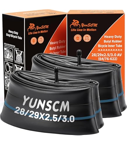 YUNSCM 29" MTB Tires & Tubes Set, 2-Pack