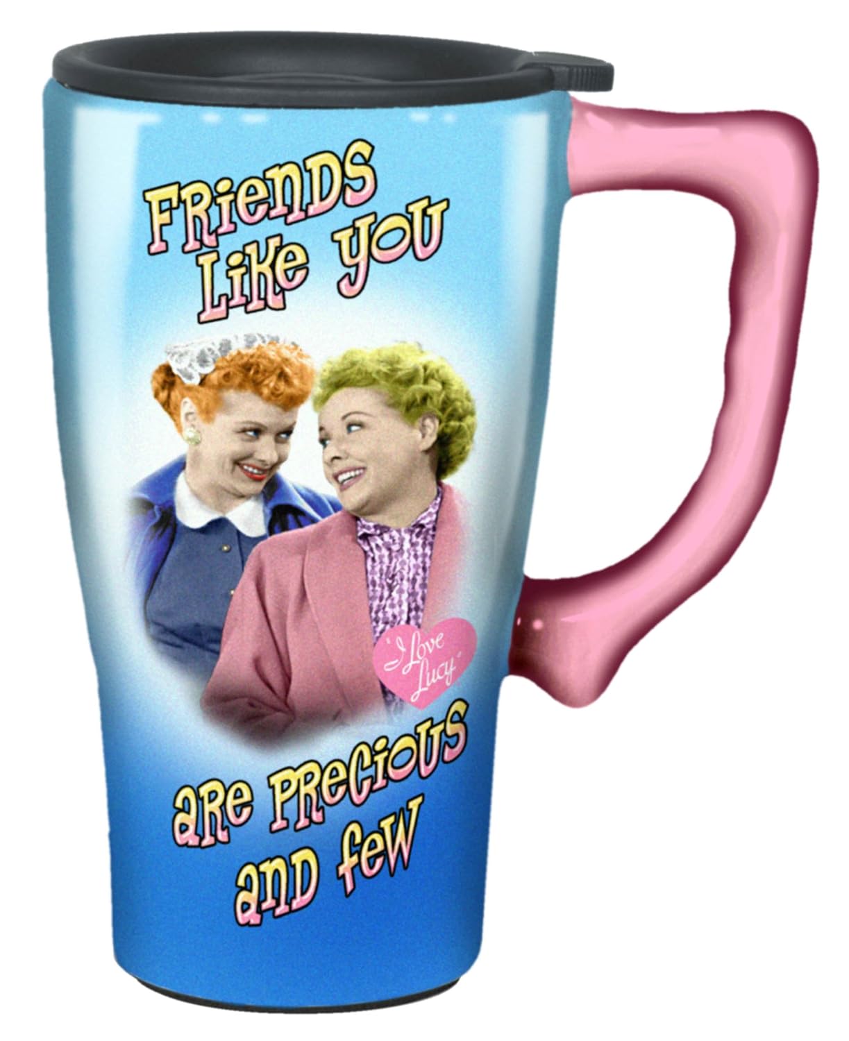 I Love Lucy Travel Mug, Blue