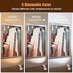 2 Pack LED Spot Lights Indoor, 3W Uplighting With