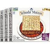 Yehuda Passover Matzo, 1lb (3 Pack) | Crisp &amp; Airy Square Matzo Crackers | Just 2 Ingredients | Kosher for Passover&hellip;