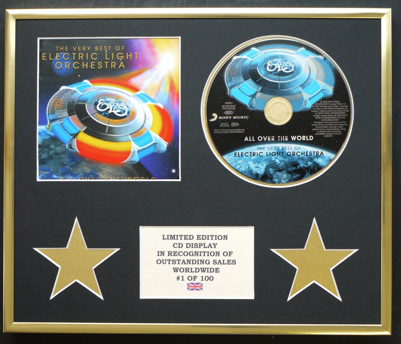 ELECTRIC LIGHT ORCHESTRA/CD DISPLAY/LIMITED EDITION/COA/ALL OVER THE WORLD