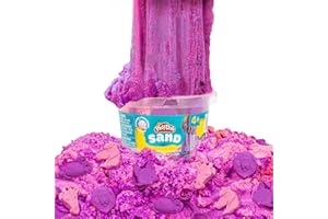 Play-Doh Sand Bucket, Pink and Purple, Bubblegum Scented, 1.5 Pounds of Play Sand in Resealable Bucket with Animal Molds on The Lid, Creativity for Kids Sensory Bin, Kids Sensory Toys