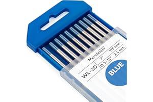 MENDELEEV STYLE WL-20 BLUE 3/32" Tungsten Electrode TIG Welding 10-Pack (2% Lanthanated WL20/EWLa-2)