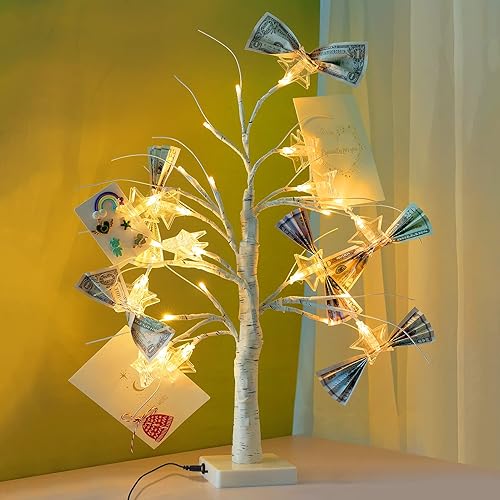 HOHIYA Photo Tree Holders Gift Card Money Picture Display Stand