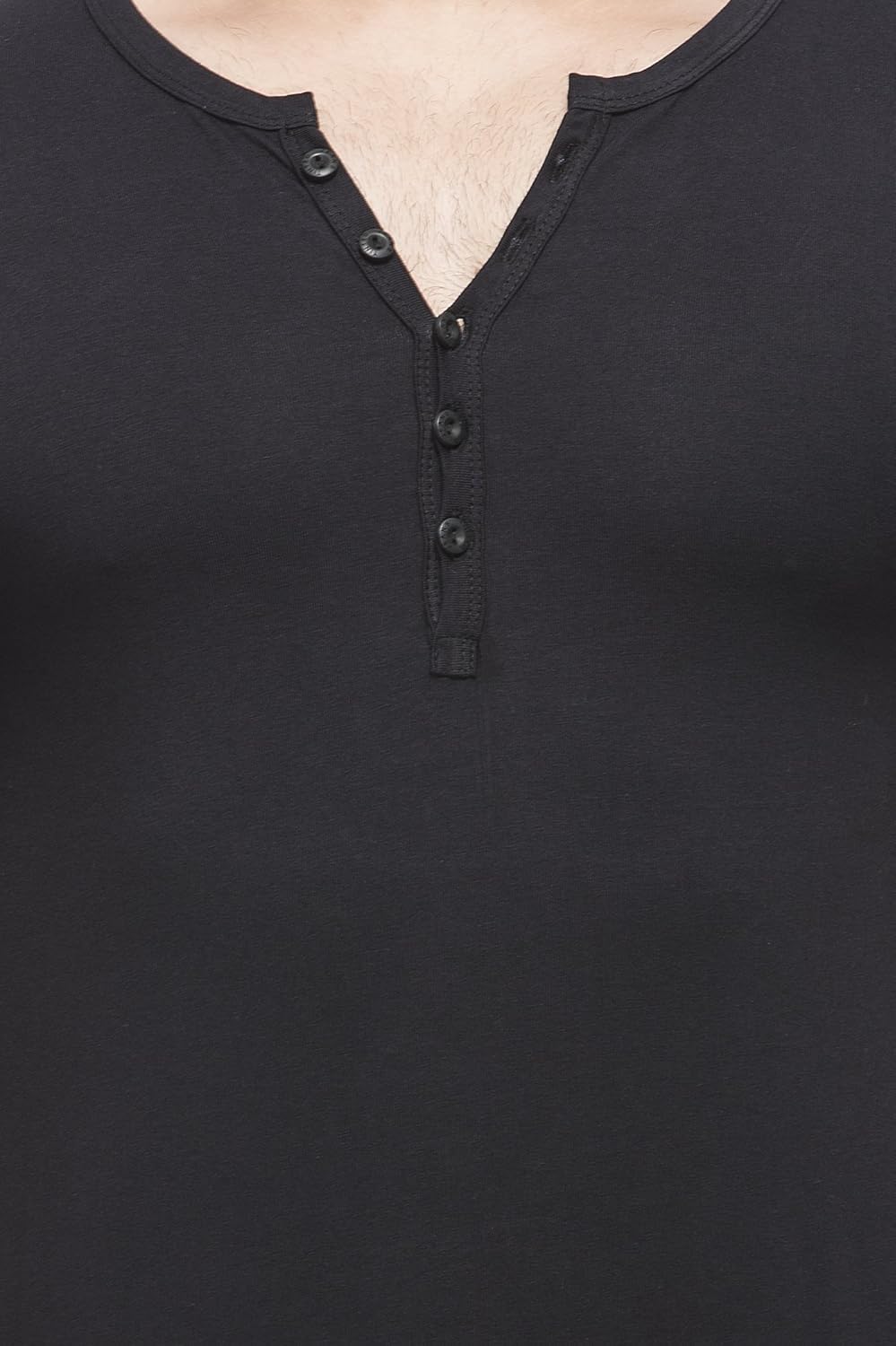 tinted men's cotton lycra henley t-shirt