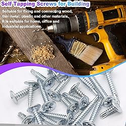 mxuteuk 145PCS #8 x1/2'' to 1-1/2" Self Tapping