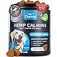 Hemp Calming Chews for Dogs Anxiety - Dog Calming Treats with Melatonin, Valerian Root, Chamomile Extract & Vitamin B Complex - Canine Chews for Vet Visits, Grooming, Travel, Thunderstorms, Fireworks