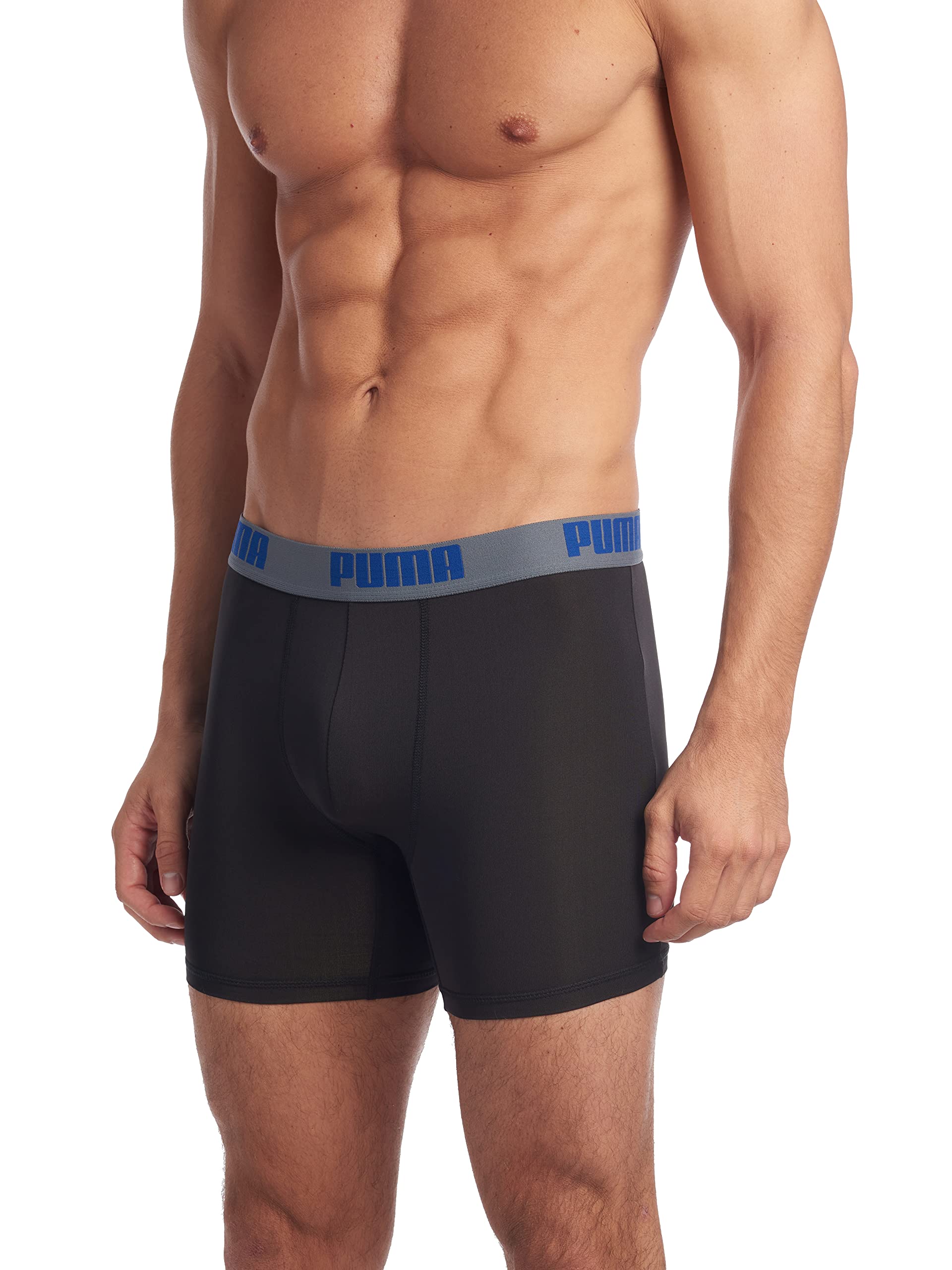 PUMA Men's 3 Pack Performance Boxer Briefs