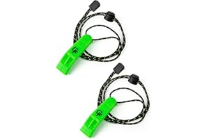 Gradient Fitness Emergency Whistles with Lanyard Safety Whistle Survival Shrill Loud Blast for Kayak Life Vest Jacket Boating