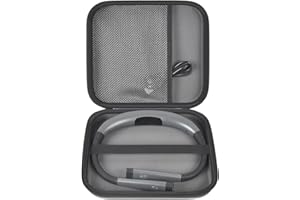 GWCASE Case Compatible with Glocusent/for Vekkia/for LITOM/for LEDGLE/for TAKKUI/for TSINGREE LED Neck Reading Light Book Light for Reading. Storage Carrying Holder for USB Cable (Box Only) -Grey