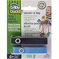 Baby Buddy Secure-A-Toy, Safety Strap Secures Toys, Teether, or Pacifiers to Strollers, Highchairs, Car Seats—Adjustable Leng
