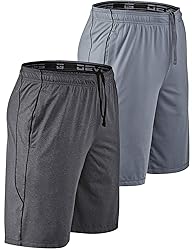 DEVOPS Men's 2-Pack Loose-Fit 10" Workout Gym