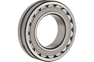 SKF 22214 E Explorer Spherical Roller Bearing, Straight Bore, Standard Tolerance, Steel Cage, Normal Clearance, Metric, 70mm 