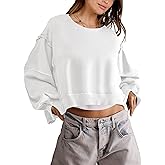 ANRABESS Womens Cropped Sweatshirts Oversized Crewneck Long Sleeve Tops 2026 Spring Winter Loose Pullover Teen Girls Clothes