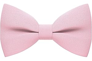 Bow Tie House Linen Classic Pre-Tied Bow Tie Formal Solid Tuxedo