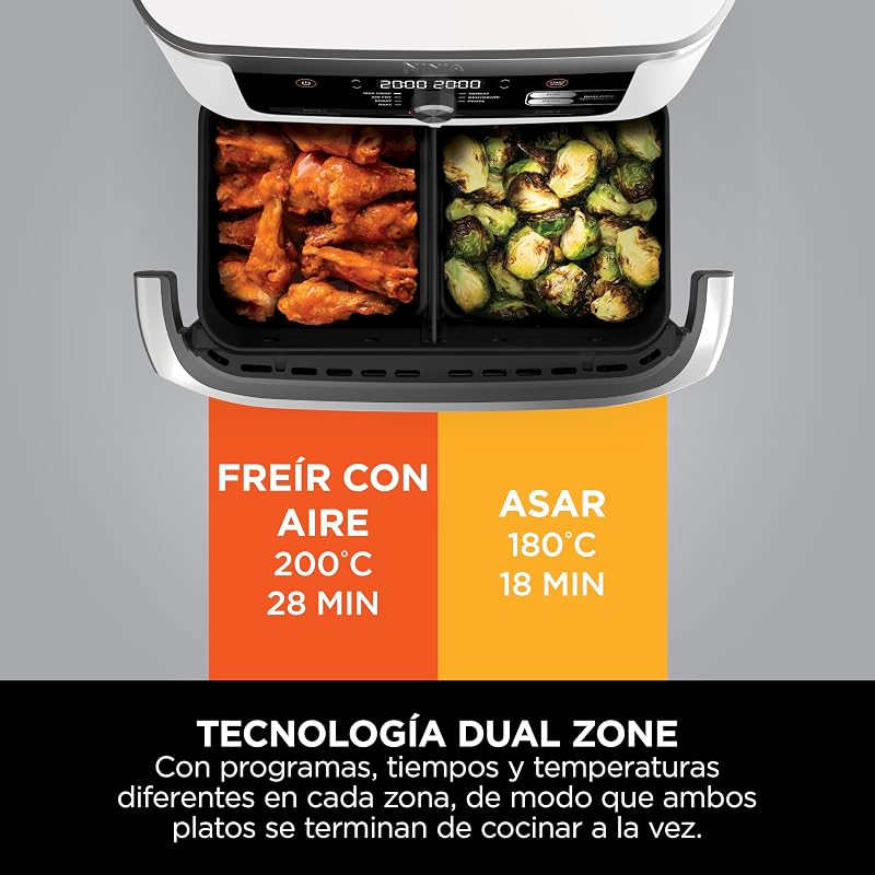 Foodi FlexDrawer, Freidora de Aire con Zona Flex, Blanco